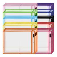 Pungă de scrapbooking cu clip pentru instrumente de scris - Mix culori, 1 bucată