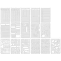 Set de șabloane pentru scrapbooking - Alb, 16 bucăți