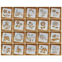 Set de șabloane pentru scrapbooking - Alb, 1 până la 20