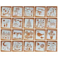 Set de șabloane pentru scrapbooking - Alb, 21 până la 40