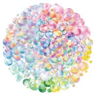 Autocolante Scrapbooking - Bule colorate, 50 bucăți