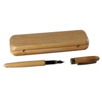 Pixul de completare din bambus Scrapbooking cu capac - Marron deschis