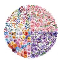 Stickere de scrapbooking - Flori colorate, 200 bucăți