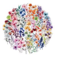 Stickere de scrapbooking - Flori colorate, 50 bucăți