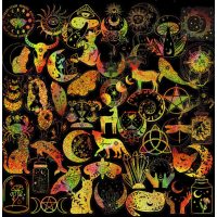 Stickere de scrapbooking - Mix holografic, 100 bucăți