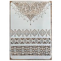 Scrapbooking șablonă mare pentru desen - modele Mandala