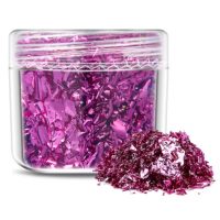 Decorațiuni de scrapbooking din folie metalică - Violet roz, JB17