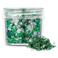Decorațiuni de scrapbooking din folie metalică - Verde argintiu, JB25