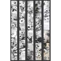 Scrapbooking Vintage bandă adezivă - Flori 04, 2 metri