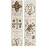 Scrapbooking Vintage bandă adezivă - Text, 06