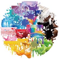 Autocolante de scrapbooking - Culori picurând, 50 bucăți