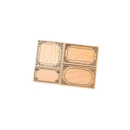 Foto - Autocolante de Scrapbooking - Rame, E, 4 bucăți