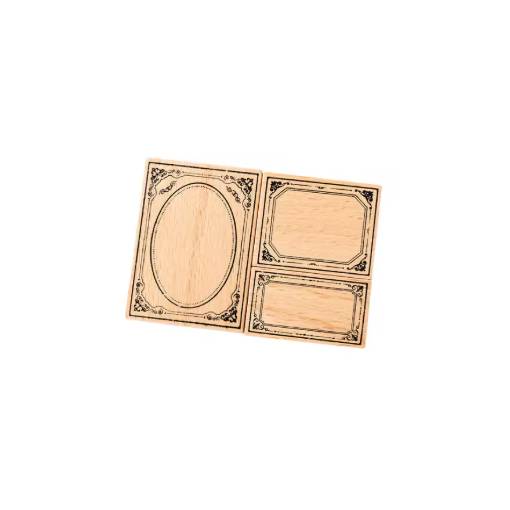 Foto - Ștampile de scrapbooking pentru rame - B, 3 bucăți