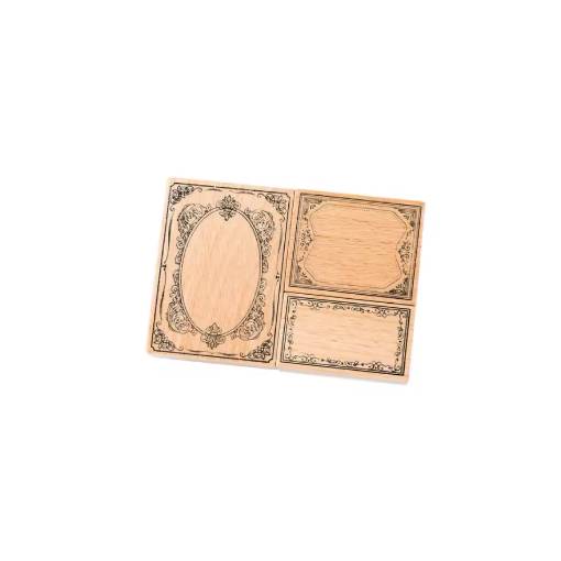 Foto - Ștampile de scrapbooking pentru rame - C, 3 bucăți