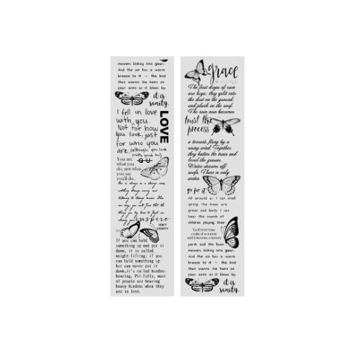 Foto - Bandelettes Washi din Plastic de Scrapbooking - Dragoste, A