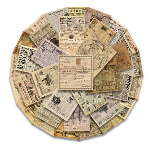 Foto - Autocolante vintage pentru scrapbooking - 35 bucăți