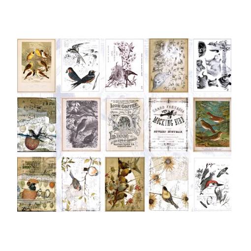 Foto - Hârtie decorativă pentru scrapbooking în bloc - Tip H, 60 bucăți