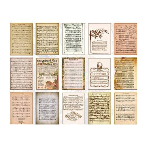 Foto - Hârtie decorativă pentru scrapbooking în bloc - Tip J, 60 bucăți