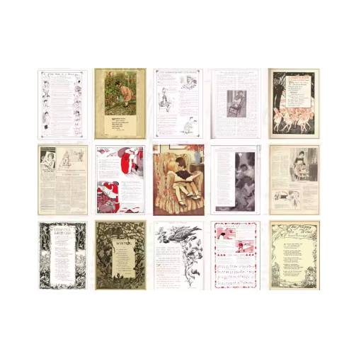 Foto - Hârtie decorativă pentru scrapbooking în bloc - Tip M, 60 bucăți