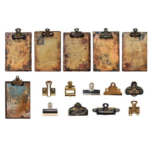 Foto - Autocolante vintage pentru scrapbooking - Coperte pentru hârtie, 30 bucăți