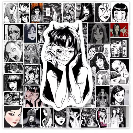 Foto - Autocolante de scrapbooking Junji Ito Tomie - 60 bucăți