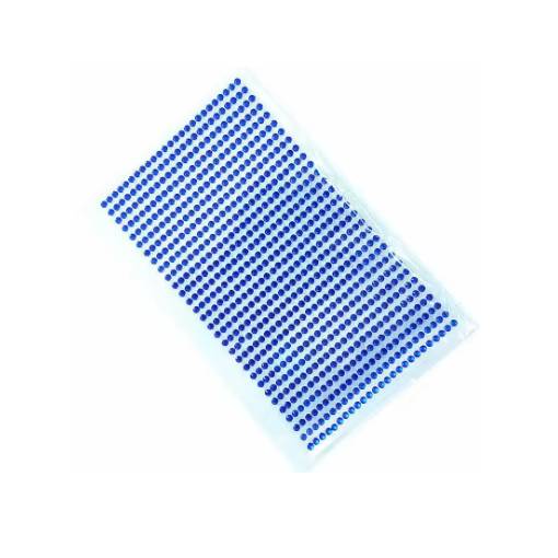 Foto - Autocolante acrilice pentru scrapbooking - 750 pietre, cu albastru închis