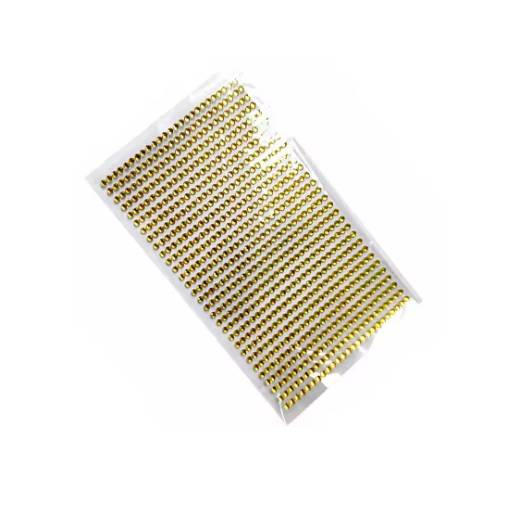 Foto - Abțibilduri acrilice Scrapbooking - 750 pietre, aurii