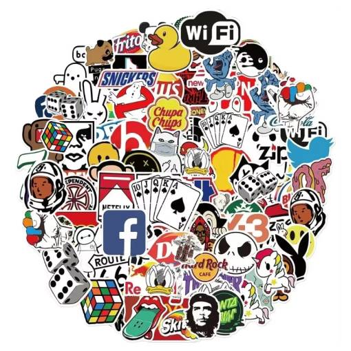 Foto - Abțibilduri Scrapbooking brand fashion - 106 bucăți