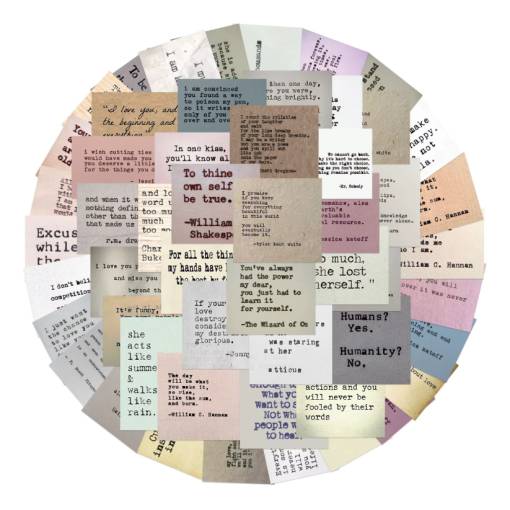 Foto - Scrapbooking autocolante - Cu citate motivaționale, 60 bucăți