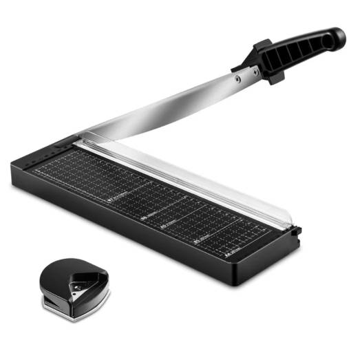 Foto - Decupator de hârtie cu instrument pentru rotunjirea colțurilor