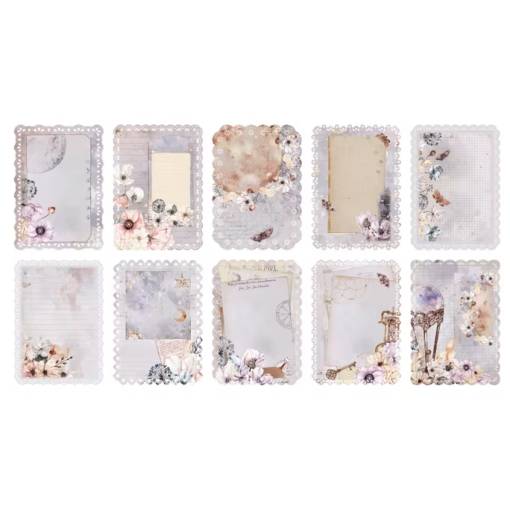 Foto - Hârtie decorativă din dantelă pentru scrapbooking - 10 bucăți, model E