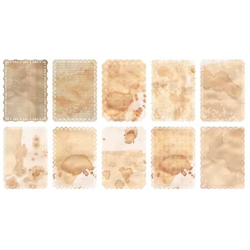 Foto - Hârtie decorativă din dantelă pentru scrapbooking - 10 bucăți, model F