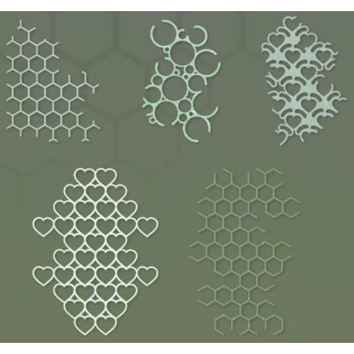 Foto - Hârtie decorativă texturată pentru scrapbooking - 10 bucăți, model B