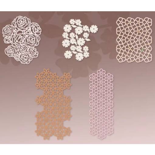 Foto - Hârtie decorativă texturată pentru scrapbooking - 10 bucăți, model E