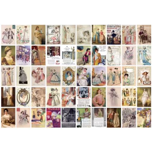 Foto - Bloc de scrapbooking din hârtie decorativă cu modele - 100 de foi, model D