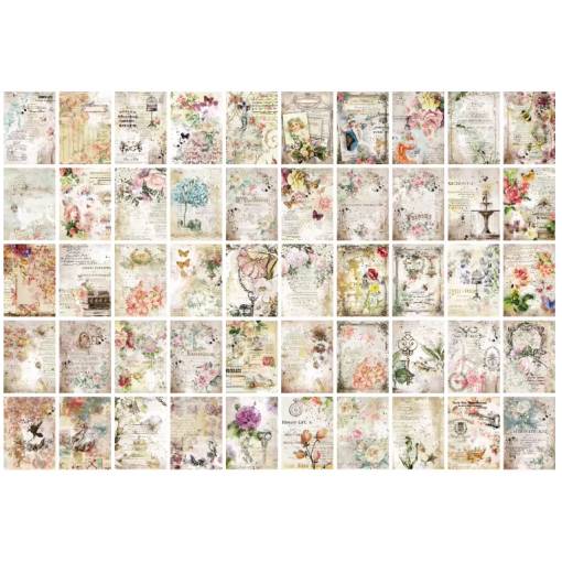 Foto - Bloc de scrapbooking din hârtie decorativă cu modele - 100 de foi, model C