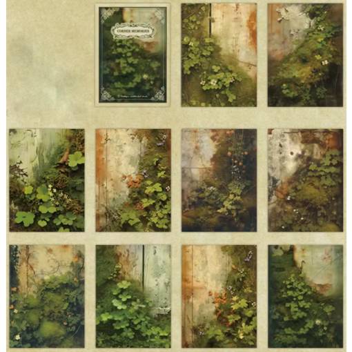 Foto - Bloc de scrapbooking de hârtie decorativă - Pădure, 20 de bucăți