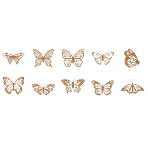 Foto - Hârtie decorativă pentru scrapbooking - 10 bucăți, model A