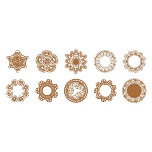 Foto - Hârtie decorativă pentru scrapbooking - 10 bucăți, model B