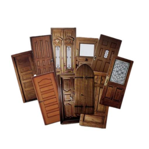 Foto - Scrapbooking carton decorativ - Uși din lemn vintage, 10 bucăți