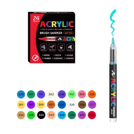 Foto - Markere acrilice pentru scrapbooking - 24 culori