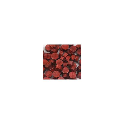 Foto - Ceară de sigilare cu perle pentru scrapbooking - Roșu Rubin D1, 100 bucăți