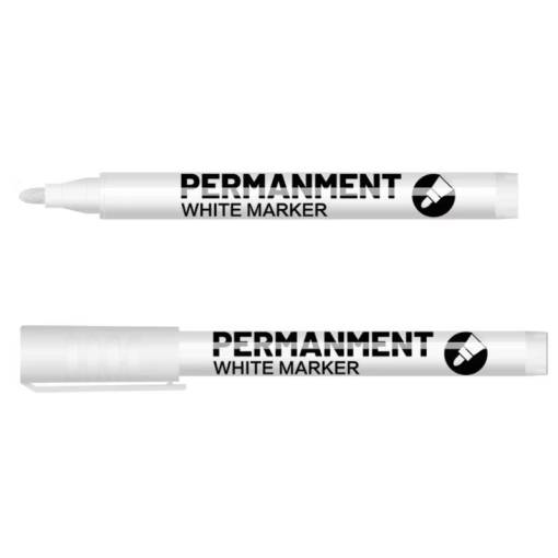 Foto - Marker acrilic rezistent la apă pentru scrapbooking - Alb, 1 bucată