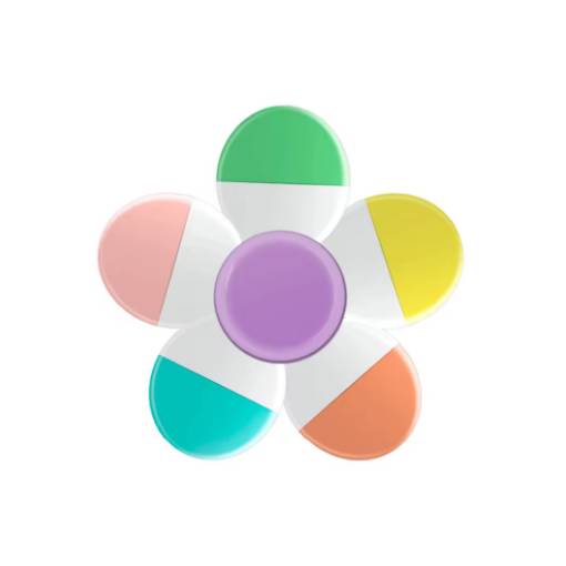 Foto - Burete de scrapbook și spinner - 5 în 1, culori pastelate