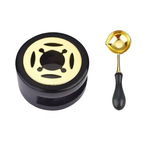 Foto - Set de scrapbooking pentru topirea ceară sigiliu - Negru