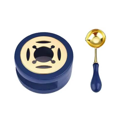 Foto - Set de scrapbooking pentru topirea ceară sigiliu - Albastru închis