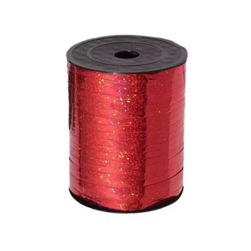 Foto - Scrapbooking panglică strălucitoare subțire - Roșie, 460 metri