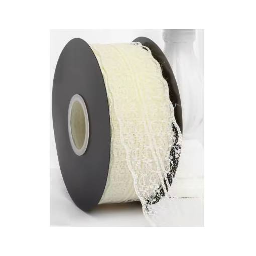 Foto - Scrapbooking dantelă - Bej, 45 metri