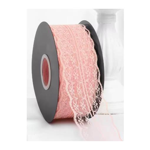 Foto - Scrapbooking dantelă - Roz deschis, 45 metri
