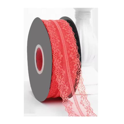 Foto - Scrapbooking dantelă - Roșie, 45 metri
